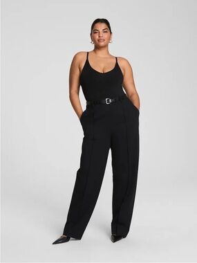Spanx SPANXsupersmooth PerfectFit Ponte‎ Barrel Leg Pant in Classic Black